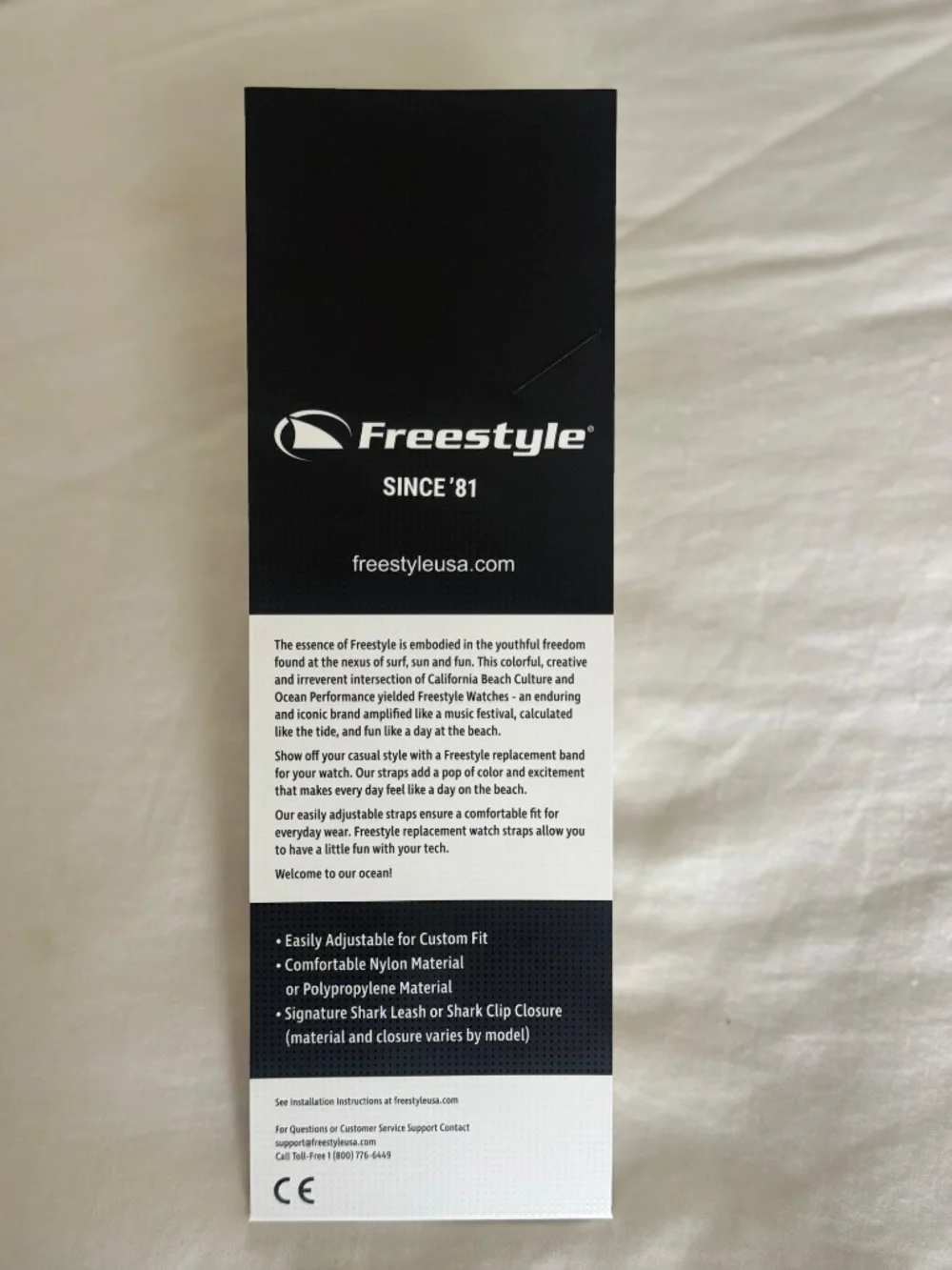Freestyle Shark Leash Watch Band 24mm Blue & Pink New